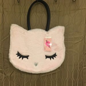 Girls fuzzy kitten Betsey Johnson Tote 👜 😻